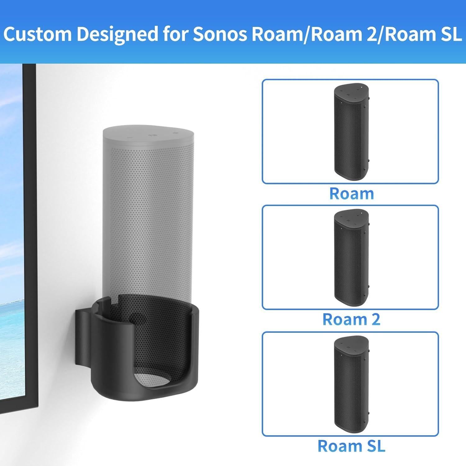 Soporte de pared para altavoces Sonos Roam SL Chunxiao - Negro