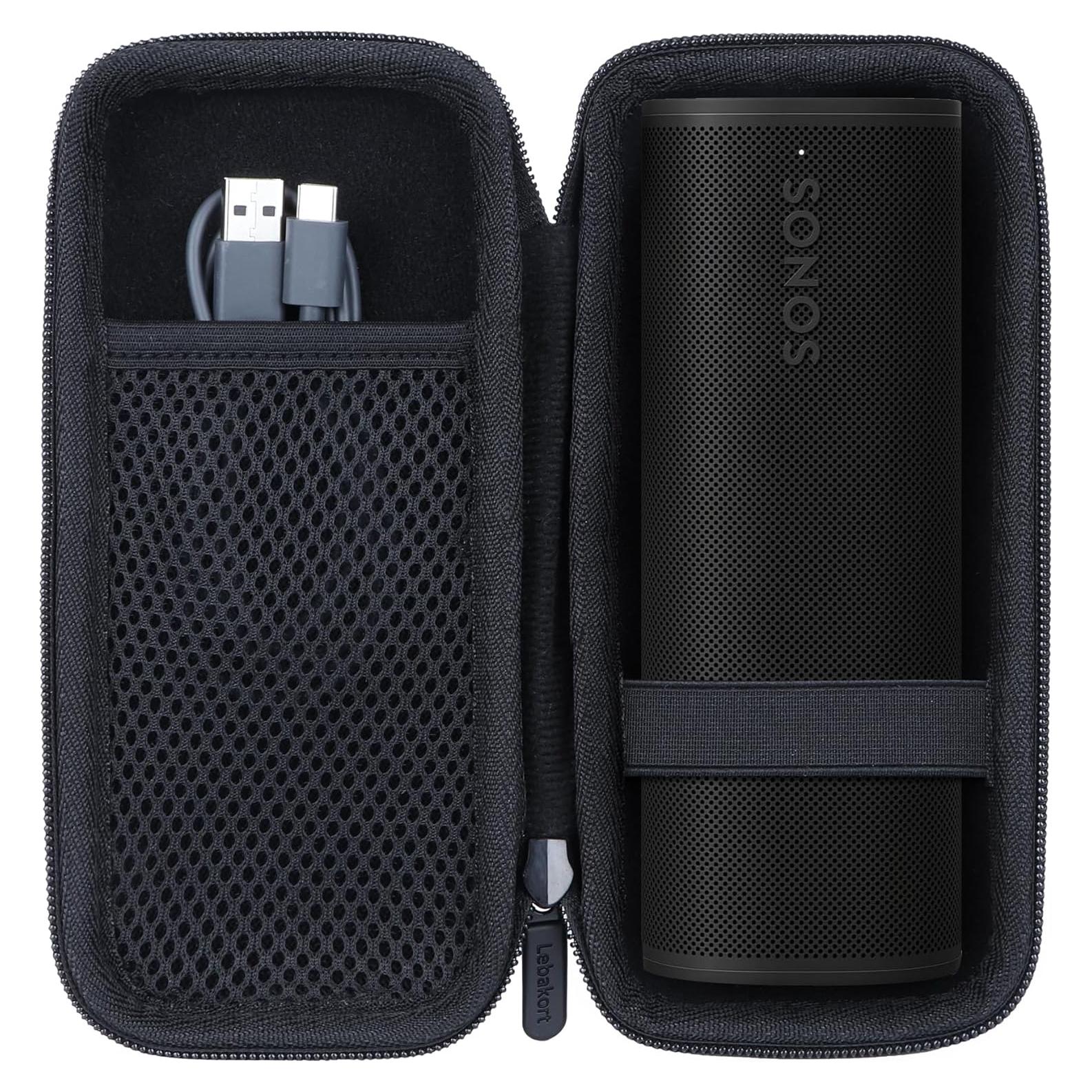 Funda Dura Lebakort para Altavoz Sonos Roam 2/ Roam/ SL Negra