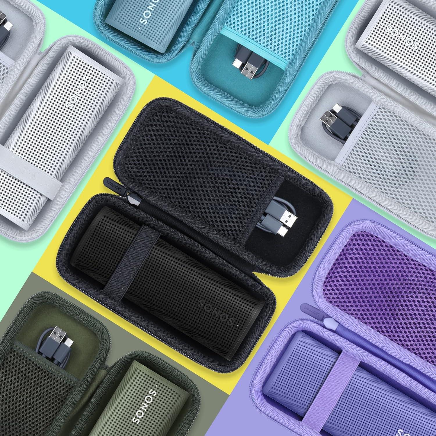 Funda Dura Lebakort para Altavoz Sonos Roam 2/ Roam/ SL Negra