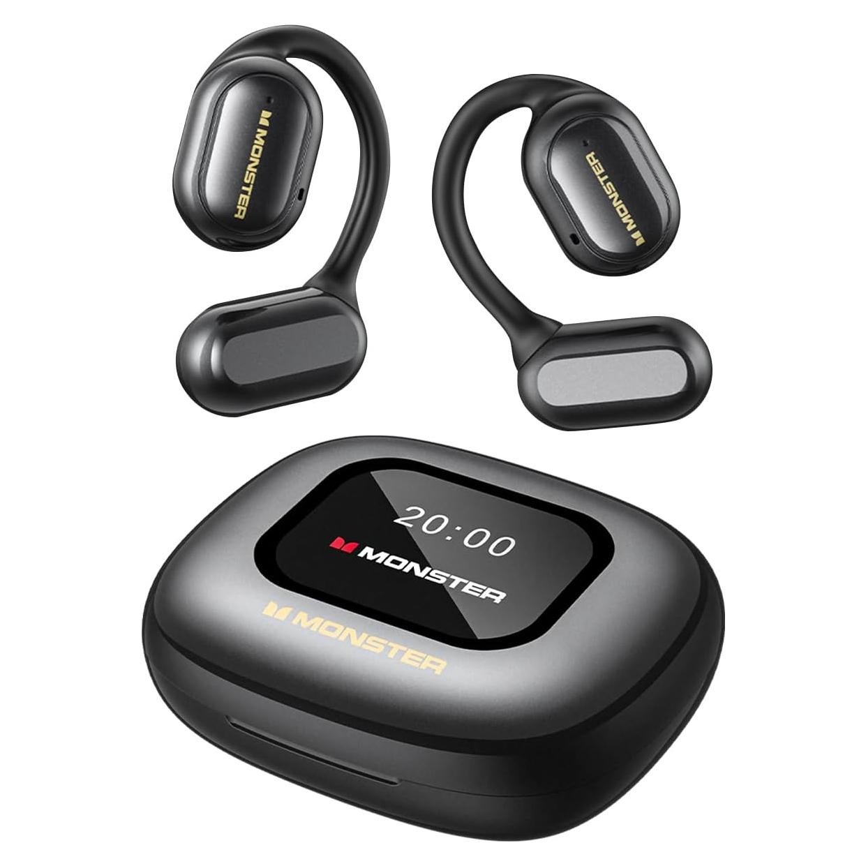 Auriculares Inalámbricos Monster Open Touch Pro 100 Negro - 30H Reproducción, IPX5