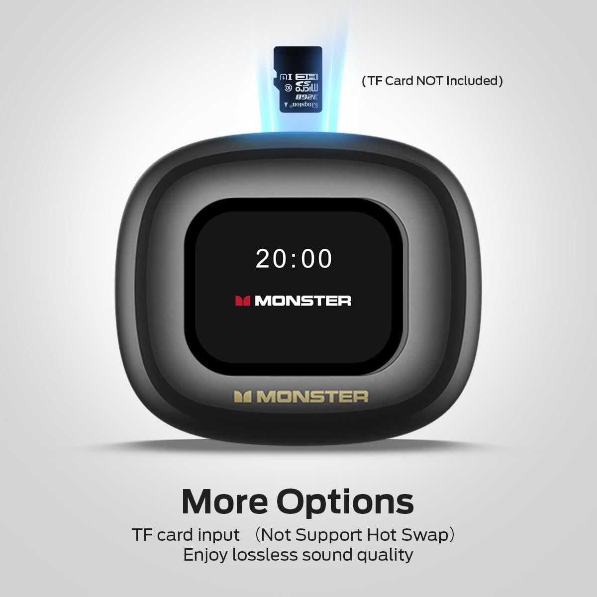 Auriculares Inalámbricos Monster Open Touch Pro 100 Negro - 30H Reproducción, IPX5