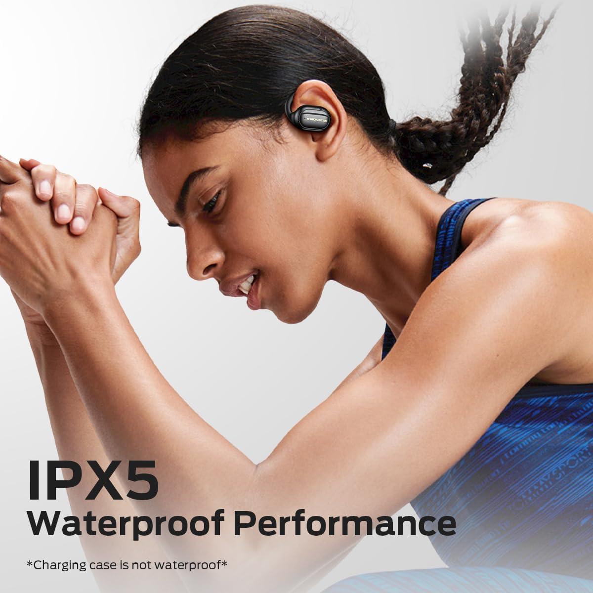 Auriculares Inalámbricos Monster Open Touch Pro 100 Negro - 30H Reproducción, IPX5