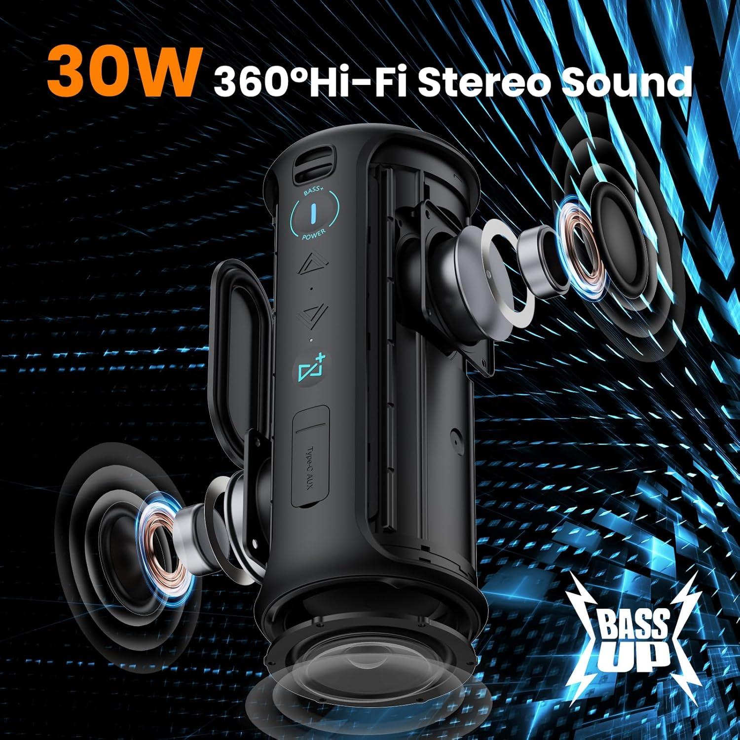 Altavoz Bluetooth Raymate S7 30W Impermeable IPX7 15H