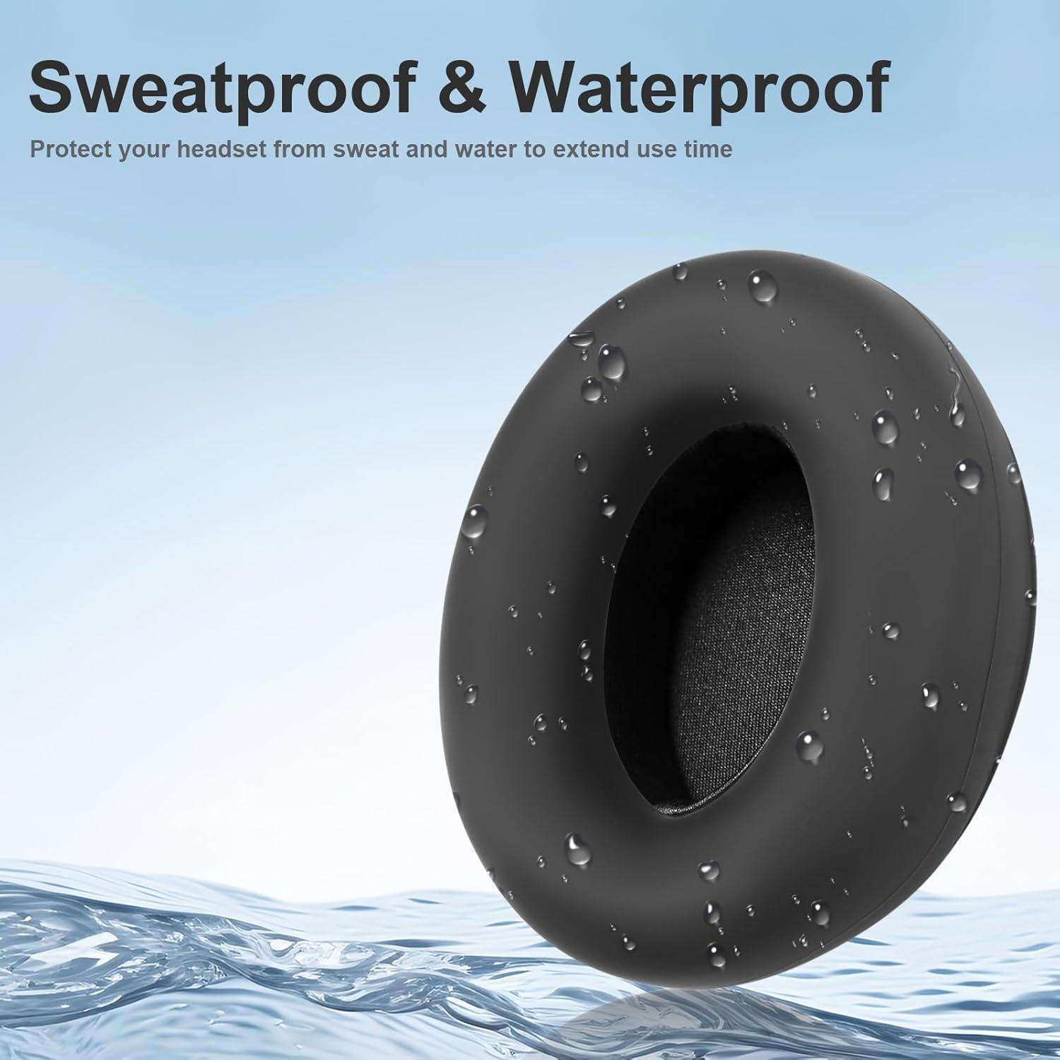 Funda de Silicona para Auriculares Beats Studio Pro - Negro