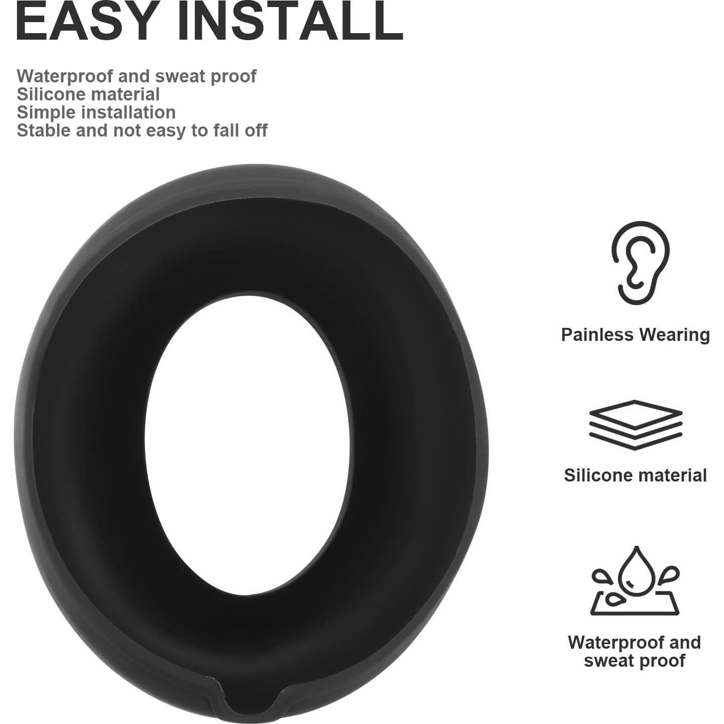 Funda de Silicona para Auriculares Beats Studio Pro - Negro