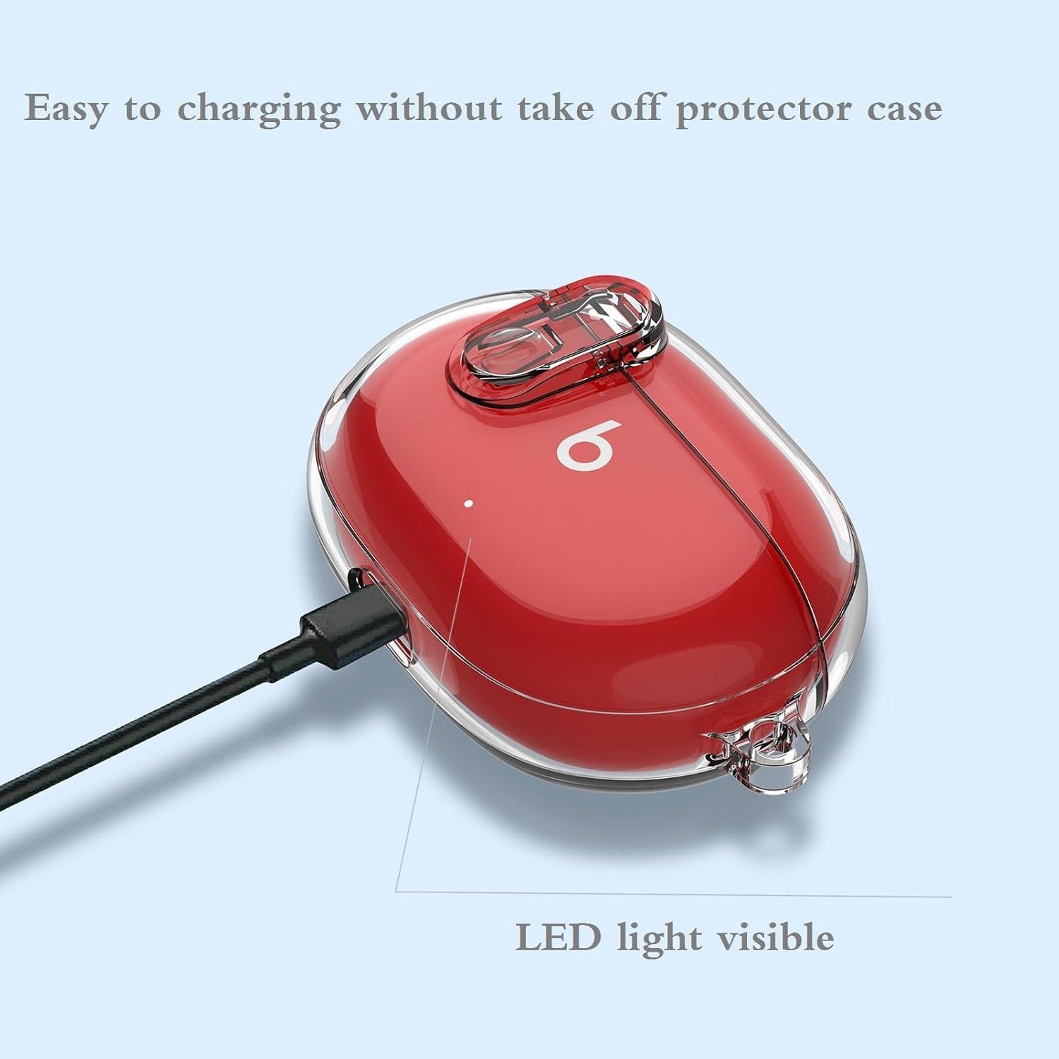 Funda Protectora Transparente GARTOO para Beats Studio Buds 2021/2023