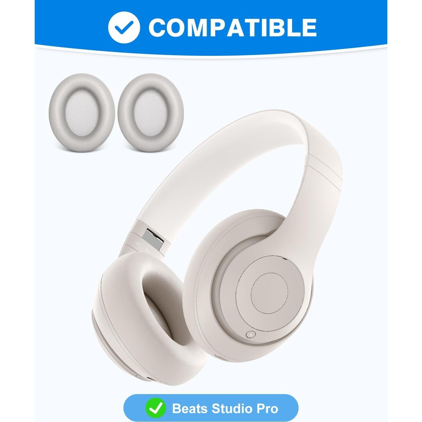 Almohadillas de Reemplazo Link Dream para Beats Studio Pro Gris Claro