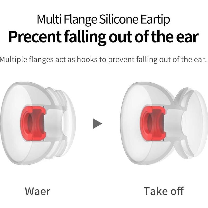 Puntas de oído multi-flange Bujeon para Beats Studio Buds