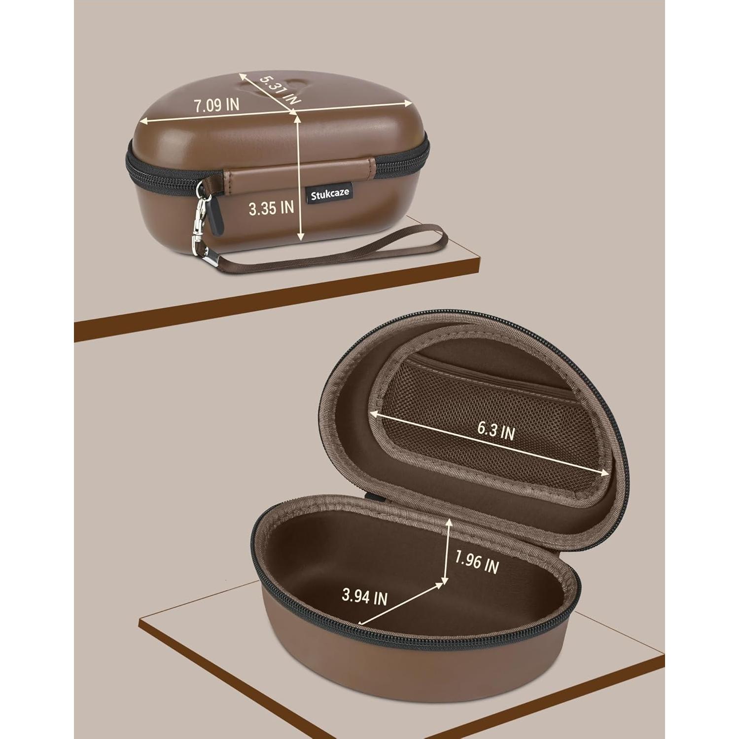 Funda Dura para Auriculares Beats - Modelo Compatible, Marrón