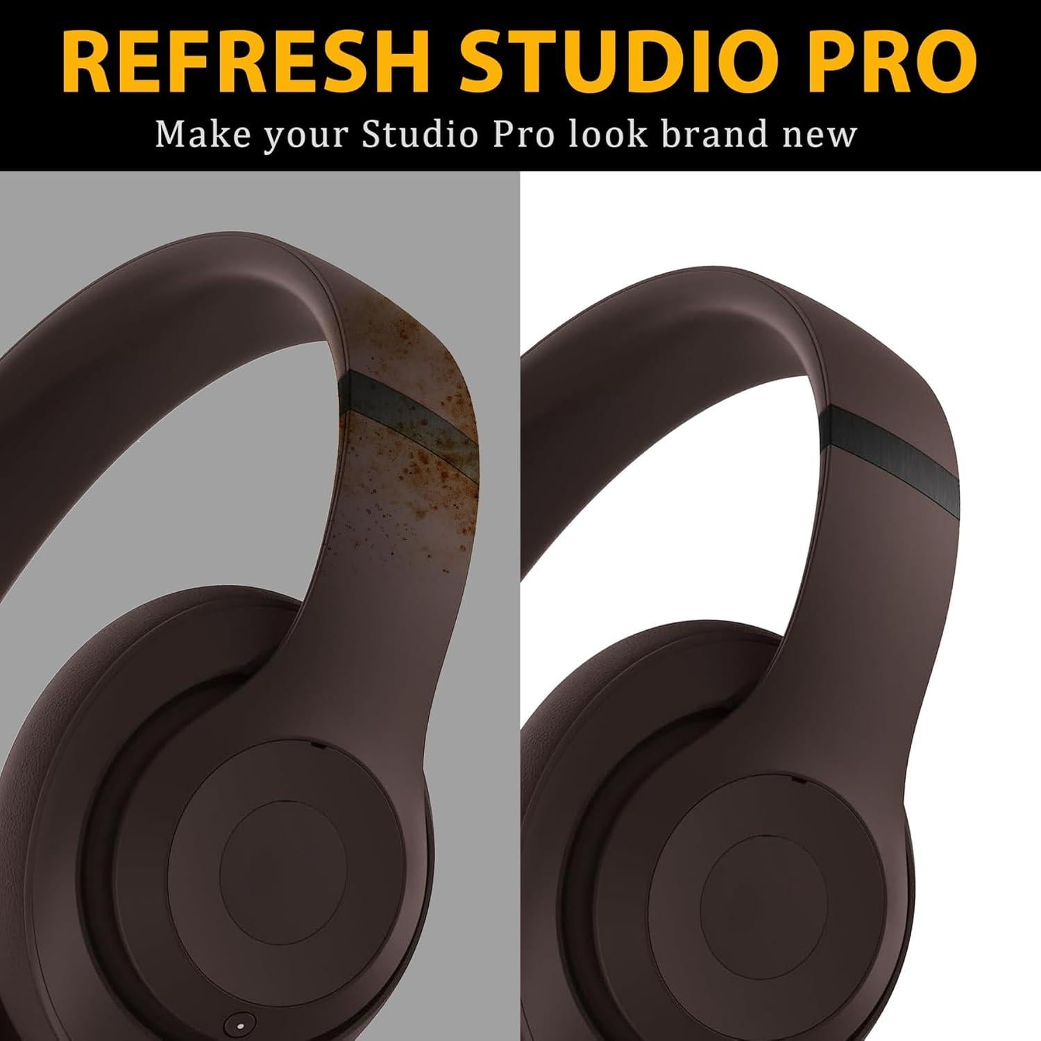 Kit de Reemplazo de Bisagra Adhiper para Auriculares Beats Studio Pro - Metal Negro