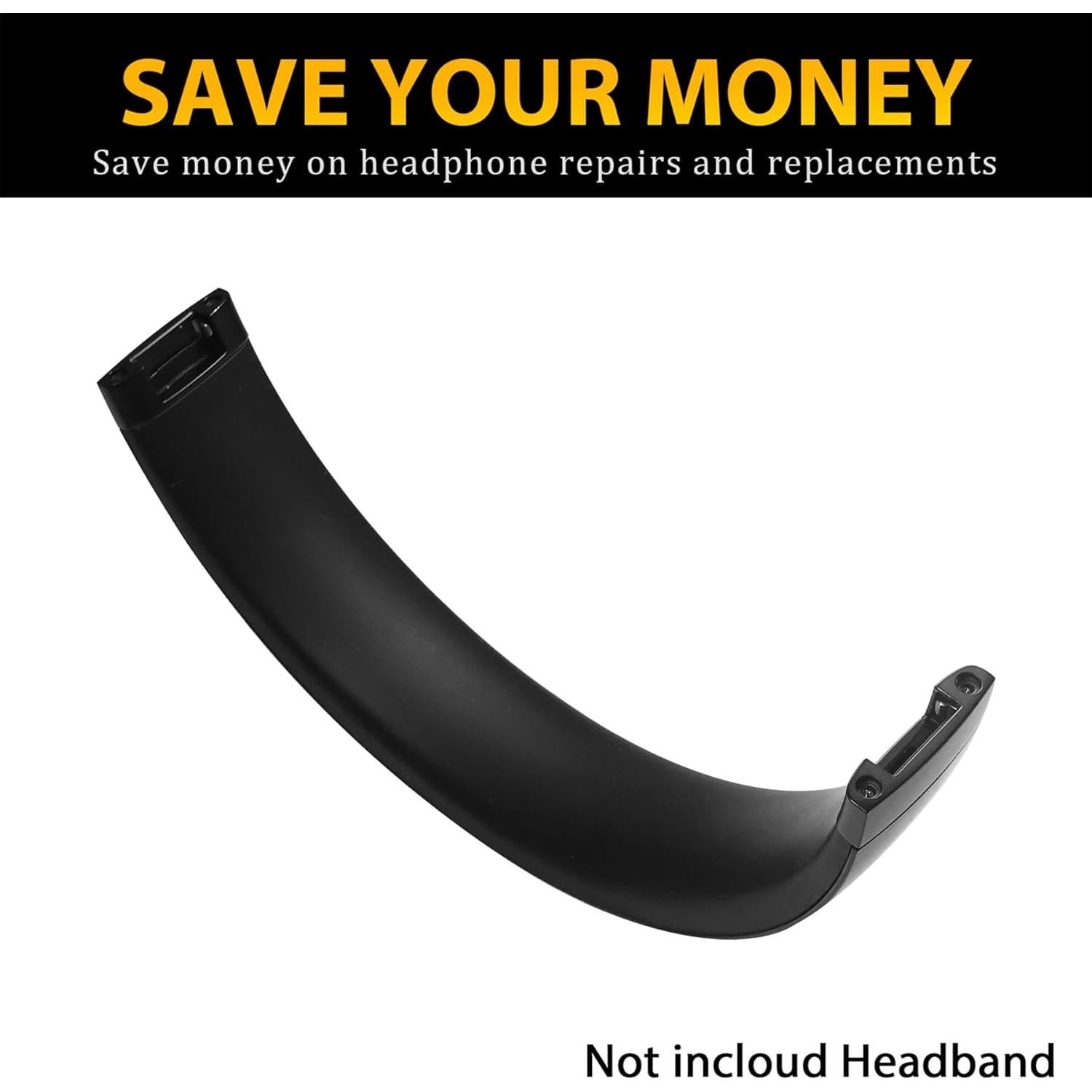 Kit de Reemplazo de Bisagra Adhiper para Auriculares Beats Studio Pro - Metal Negro