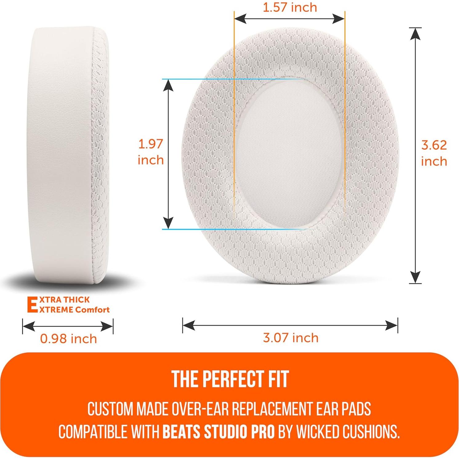 Almohadillas de Gel Refrigerante Wicked Cushions para Beats Studio Pro - Beige