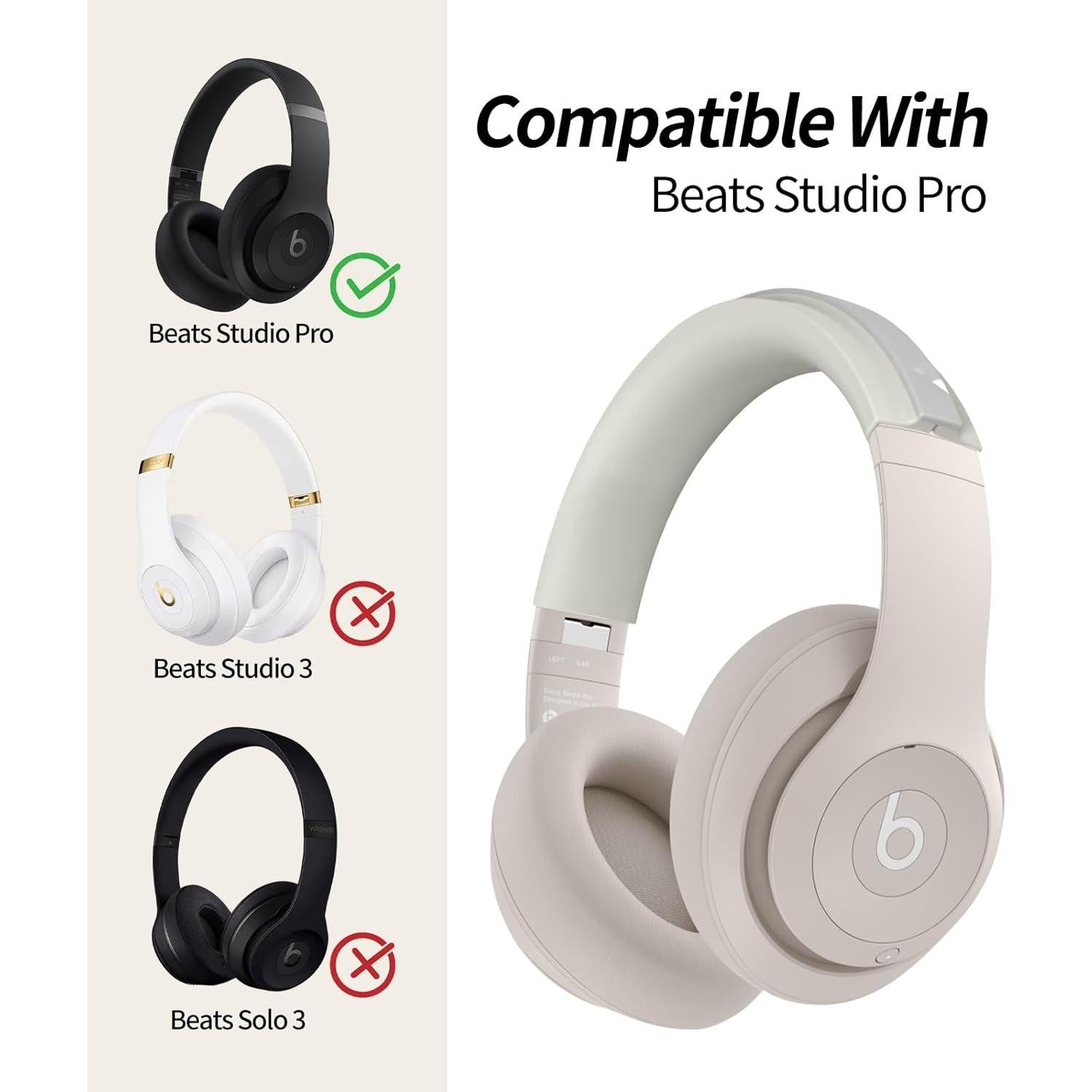 Funda de Silicona para Auriculares Beats Studio Pro - Albaricoque