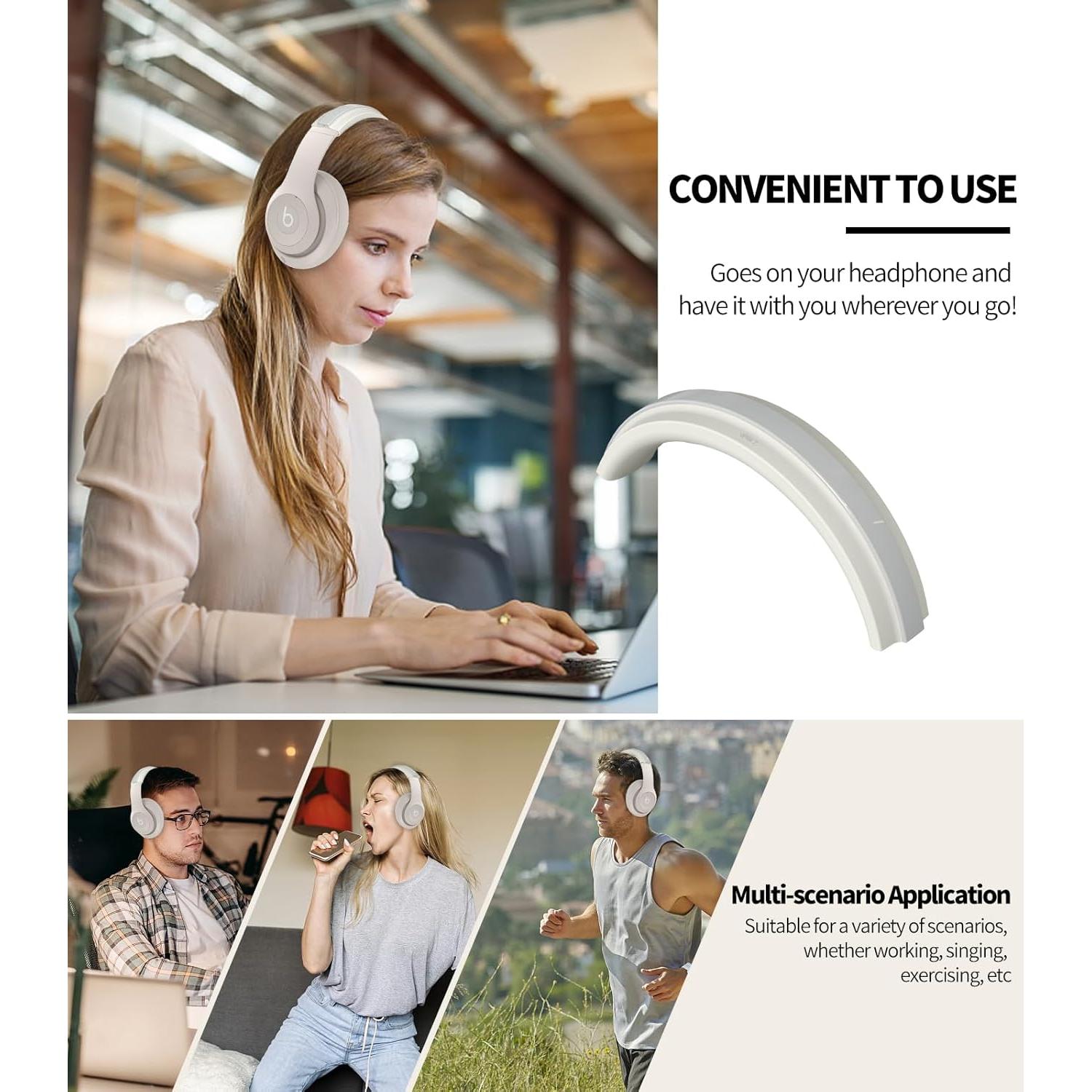 Funda de Silicona para Auriculares Beats Studio Pro - Albaricoque