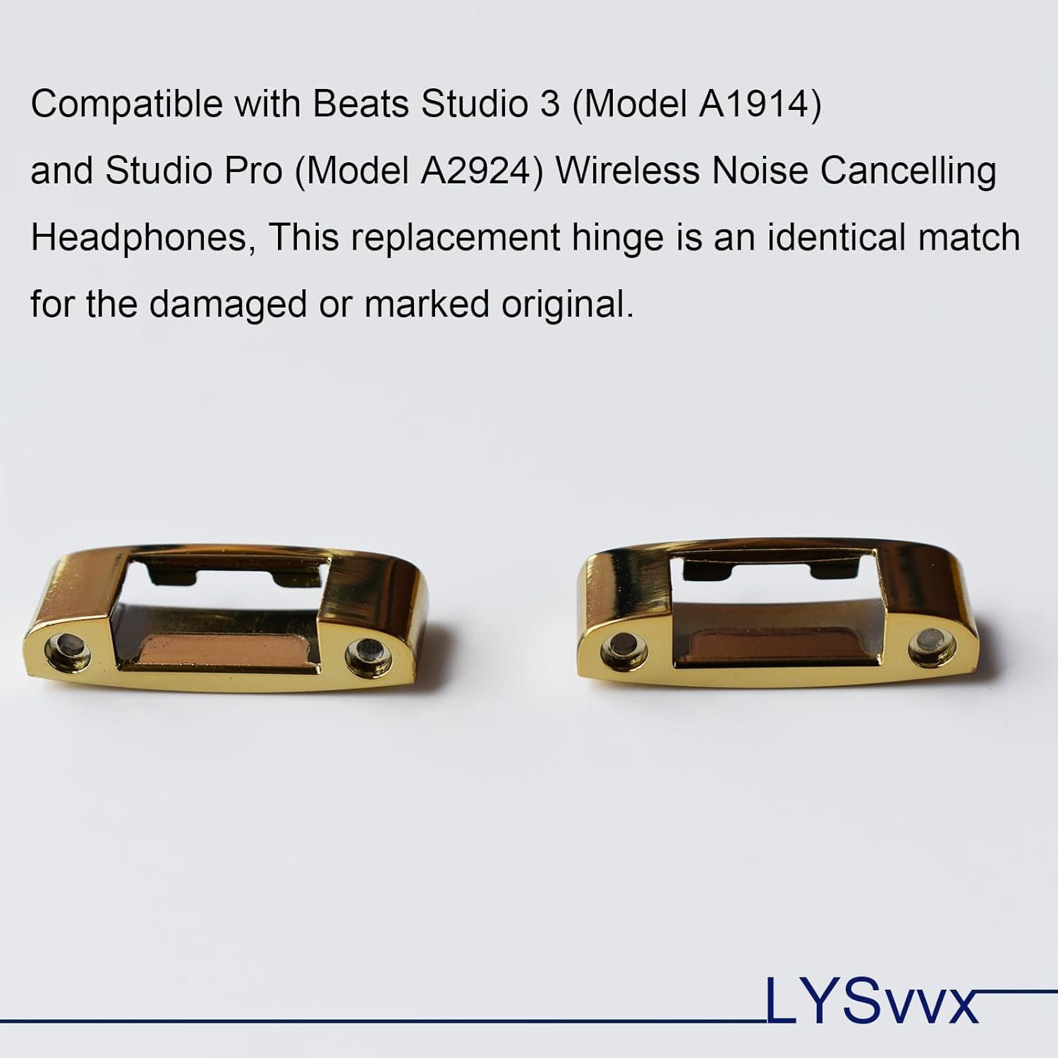 Piezas de Repuesto LYSvvx para Auriculares Beats Studio 3 Pro Dorado