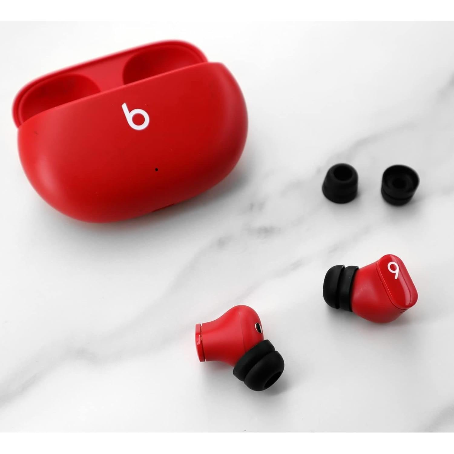 6 Puntas de Silicona Doble Flange para Beats Fit Pro - Negro