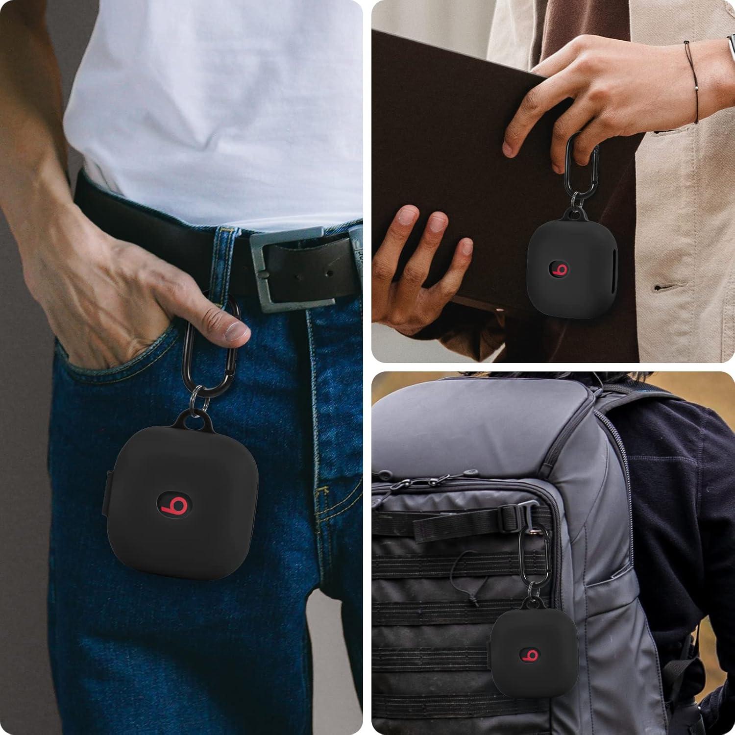 Funda Protectora VISOOM para Auriculares Beats Fit Pro 2021 - Silicona Negra