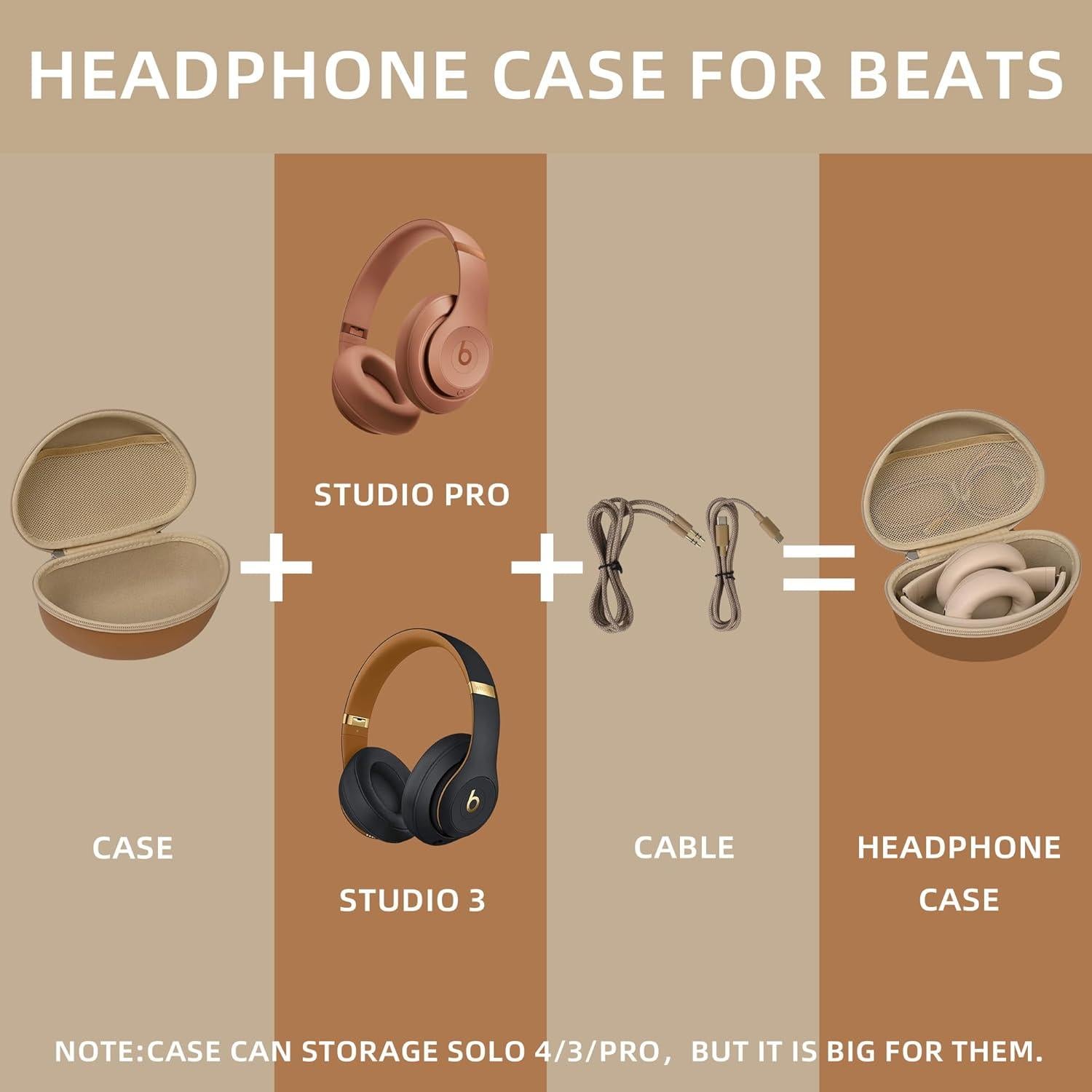 Funda para Auriculares STUKCAZE para Beats Studio Pro/3 - Resistente al Agua y Golpes