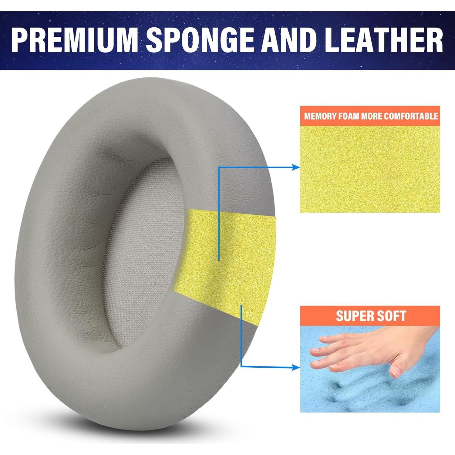 Cojines de Repuesto QKIIP para Auriculares Beats Studio Pro