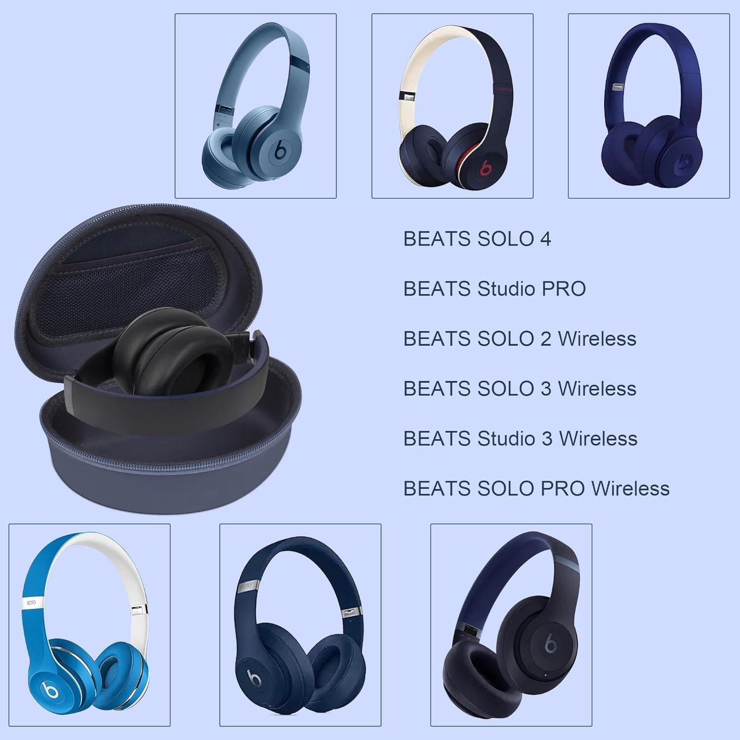 Funda Dura para Auriculares Beats - STUKCAZE Azul