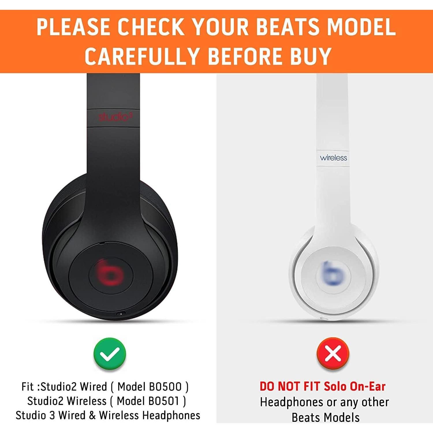 Almohadillas de Repuesto GVO para Beats Studio 2 y 3 - Blanco