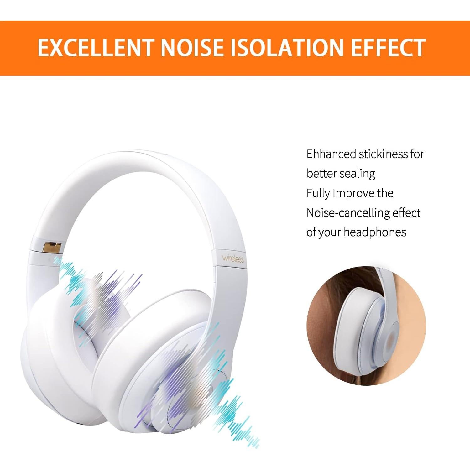 Almohadillas de Repuesto GVO para Beats Studio 2 y 3 - Blanco