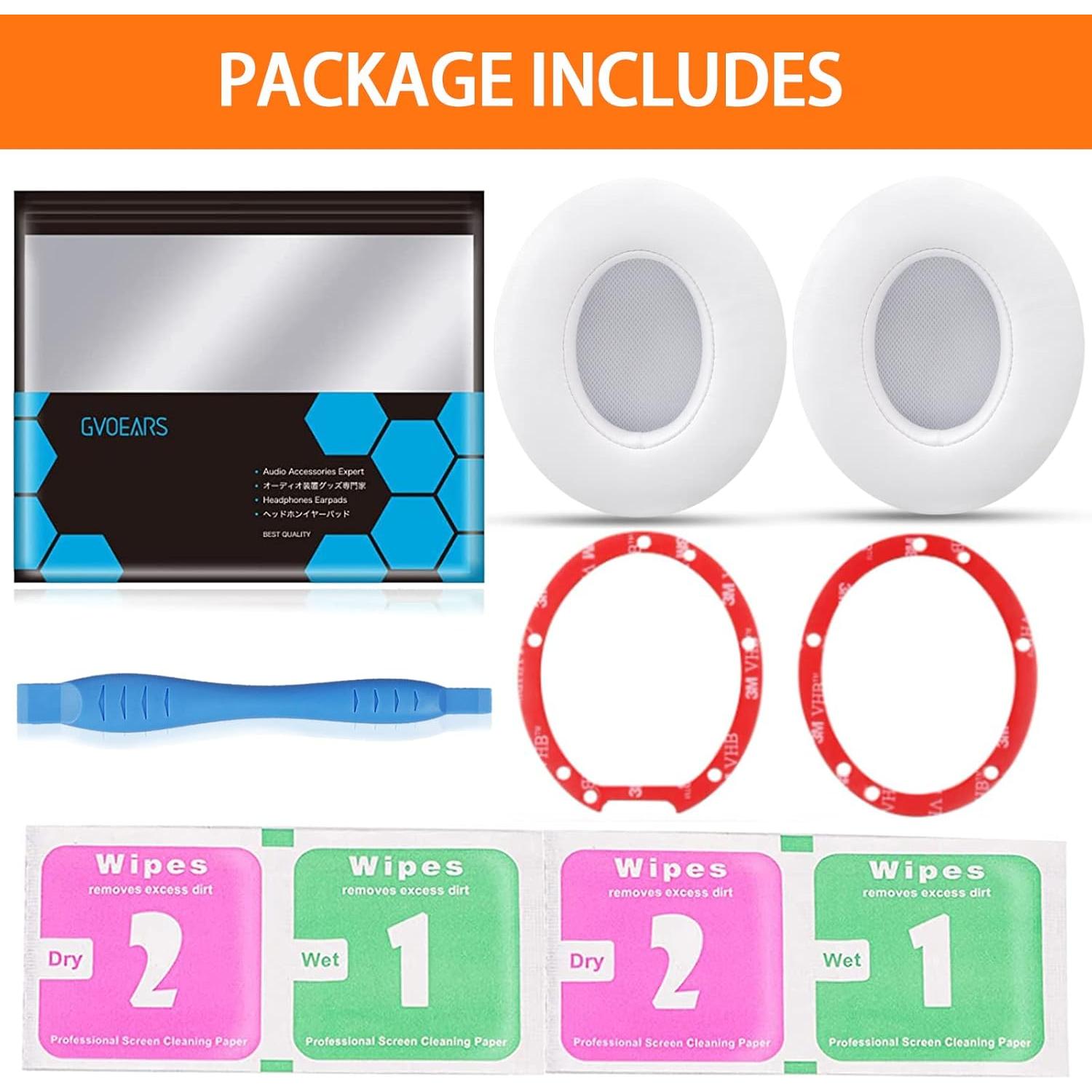 Almohadillas de Repuesto GVO para Beats Studio 2 y 3 - Blanco