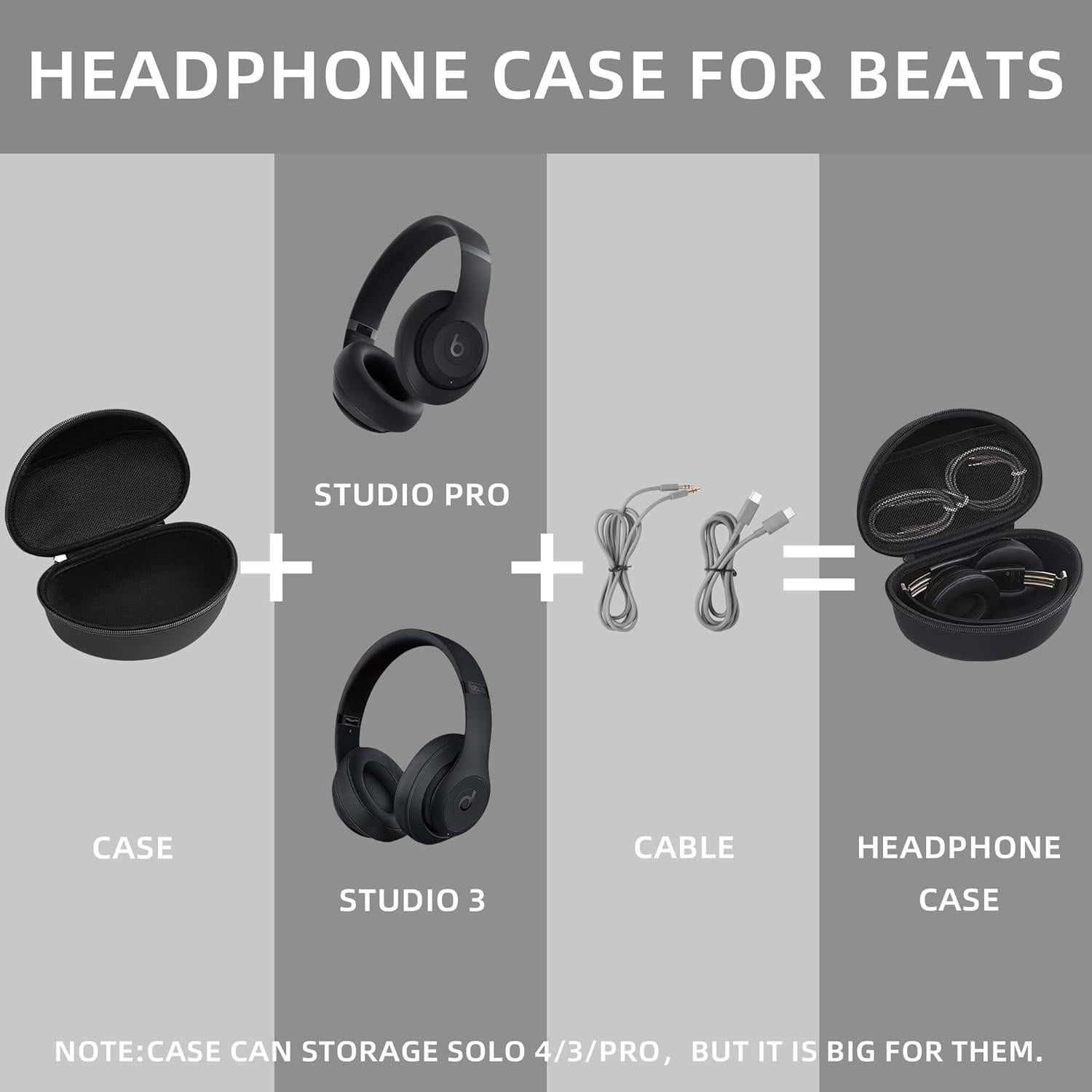 Funda para Auriculares Beats Studio Pro/3 STUKCAZE - Resistente al Agua y Golpes