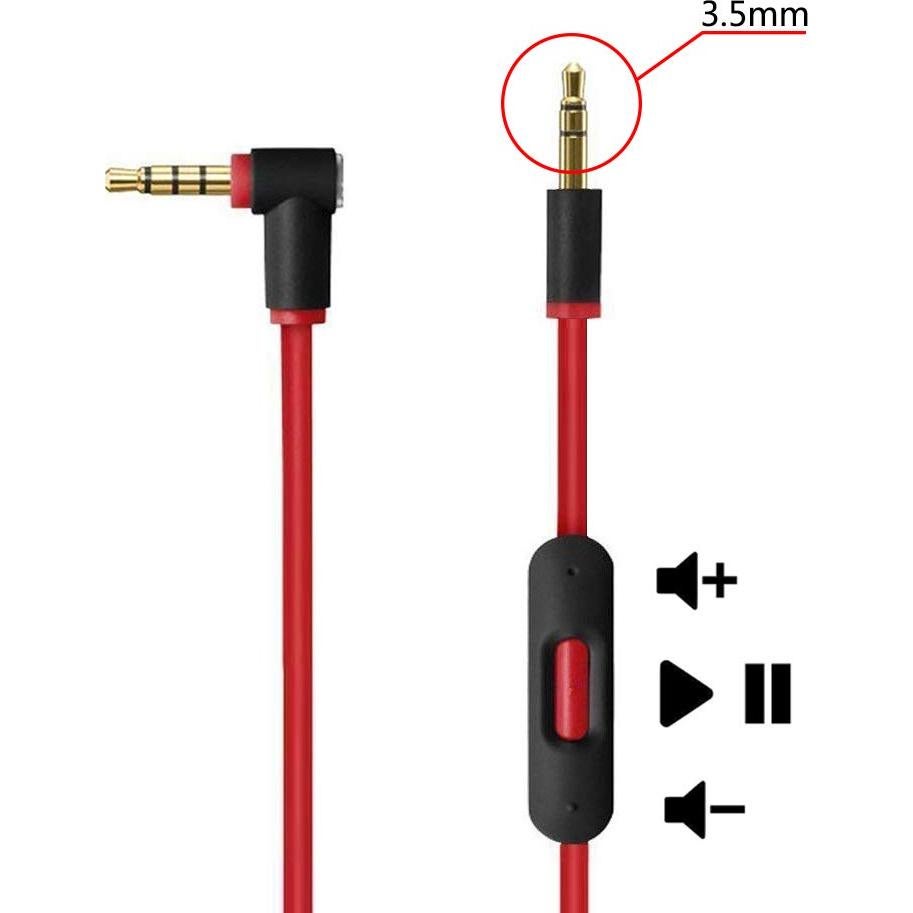 Cable de audio AUX original Mosdoor para Beats con MIC 1.4m