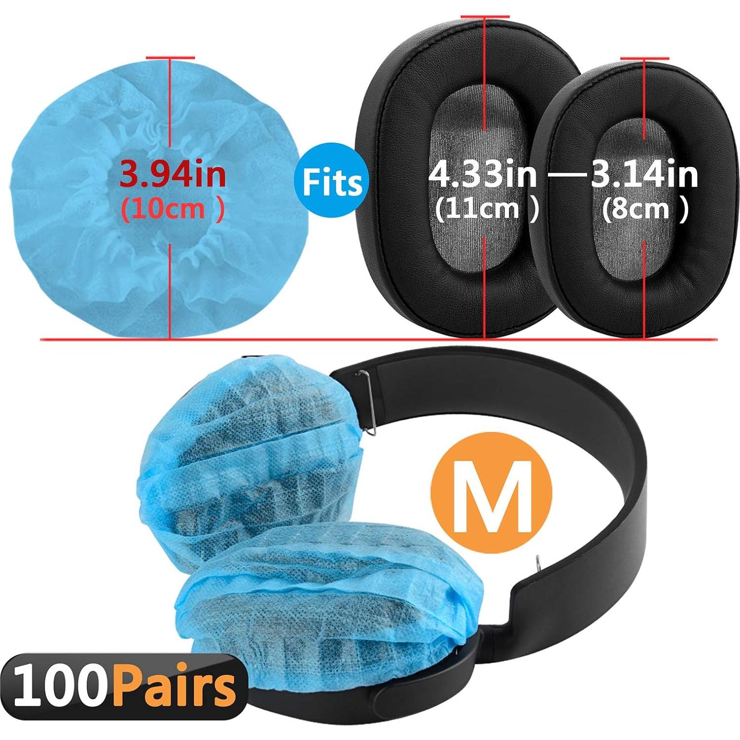 Cubiertas Desechables para Auriculares GEEKRIA - 100 Pares