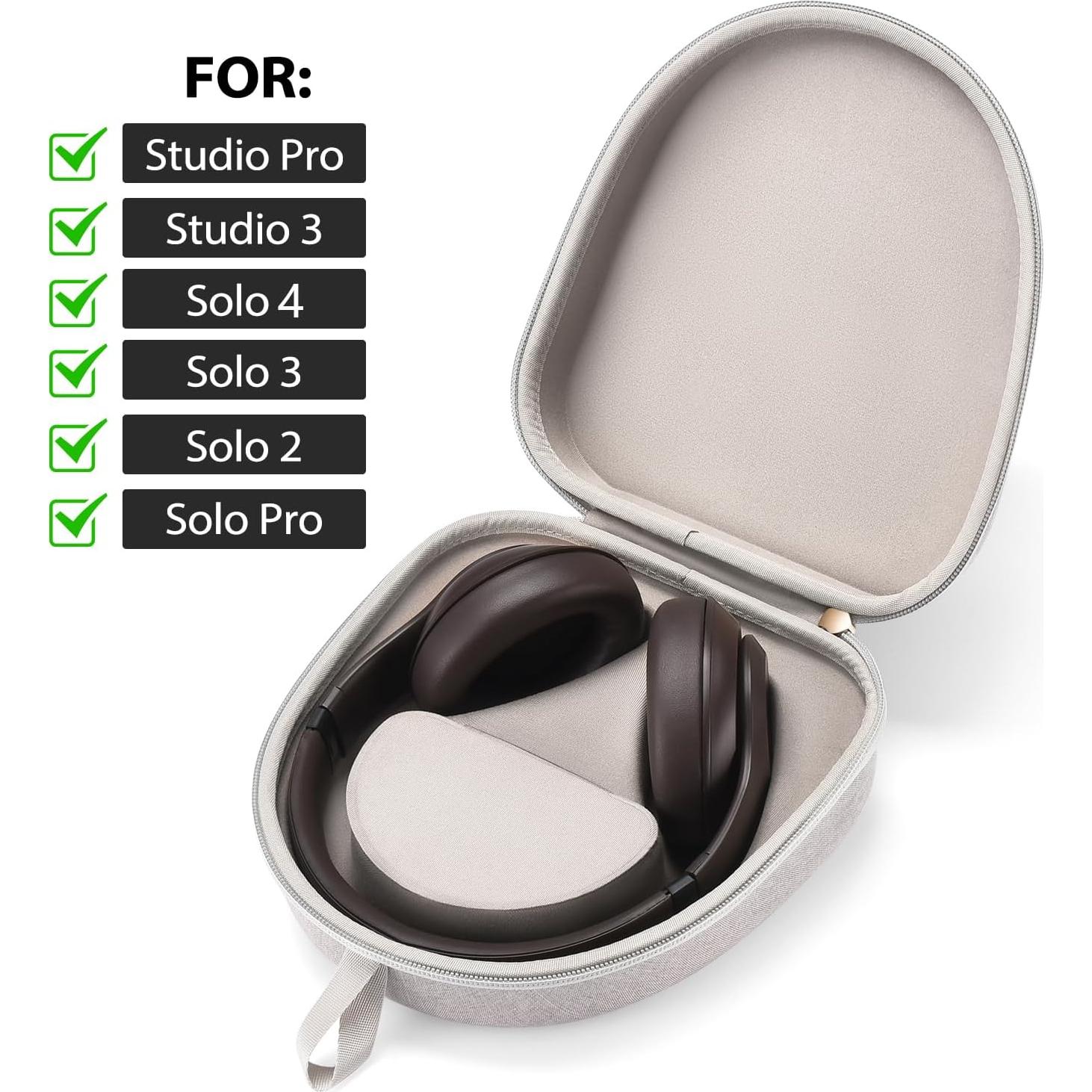 Funda para Auriculares Beats Studio Pro/3/2/Solo 4 Gris Claro
