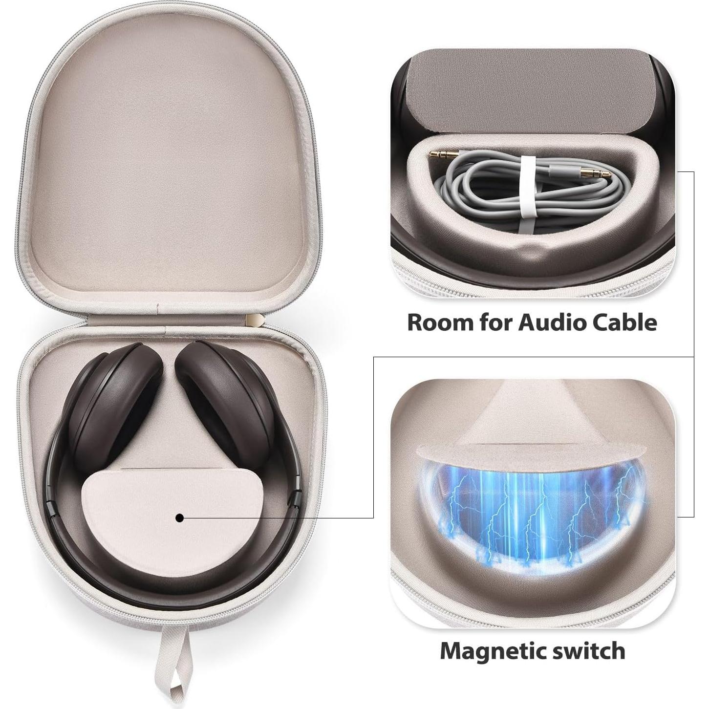 Funda para Auriculares Beats Studio Pro/3/2/Solo 4 Gris Claro