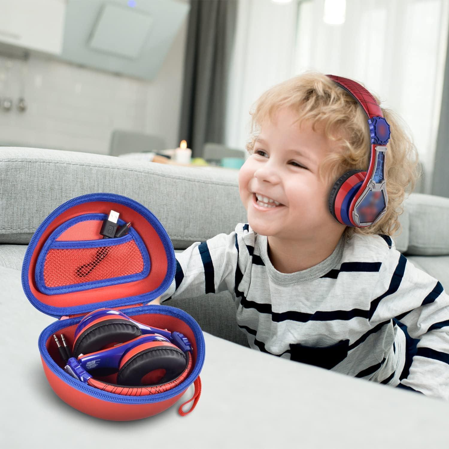 Funda ANKHOH para Auriculares Bluetooth Niños 19x13cm Rojo-Azul