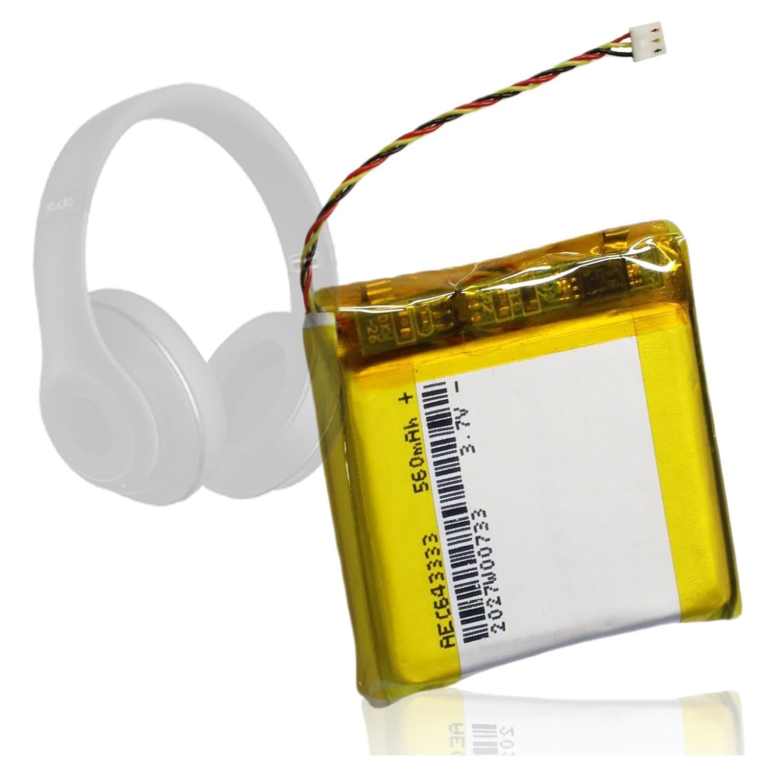 Batería Recargable Mejorada 560mAh para Beats Studio 2/3