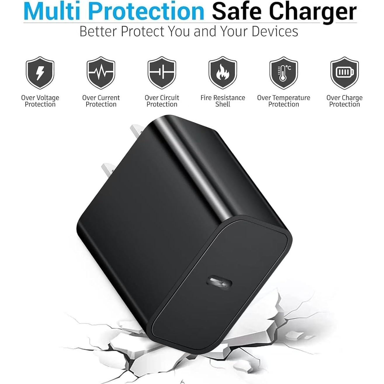 Adaptador Cargador USB Tipo C 20W para Auriculares Beats