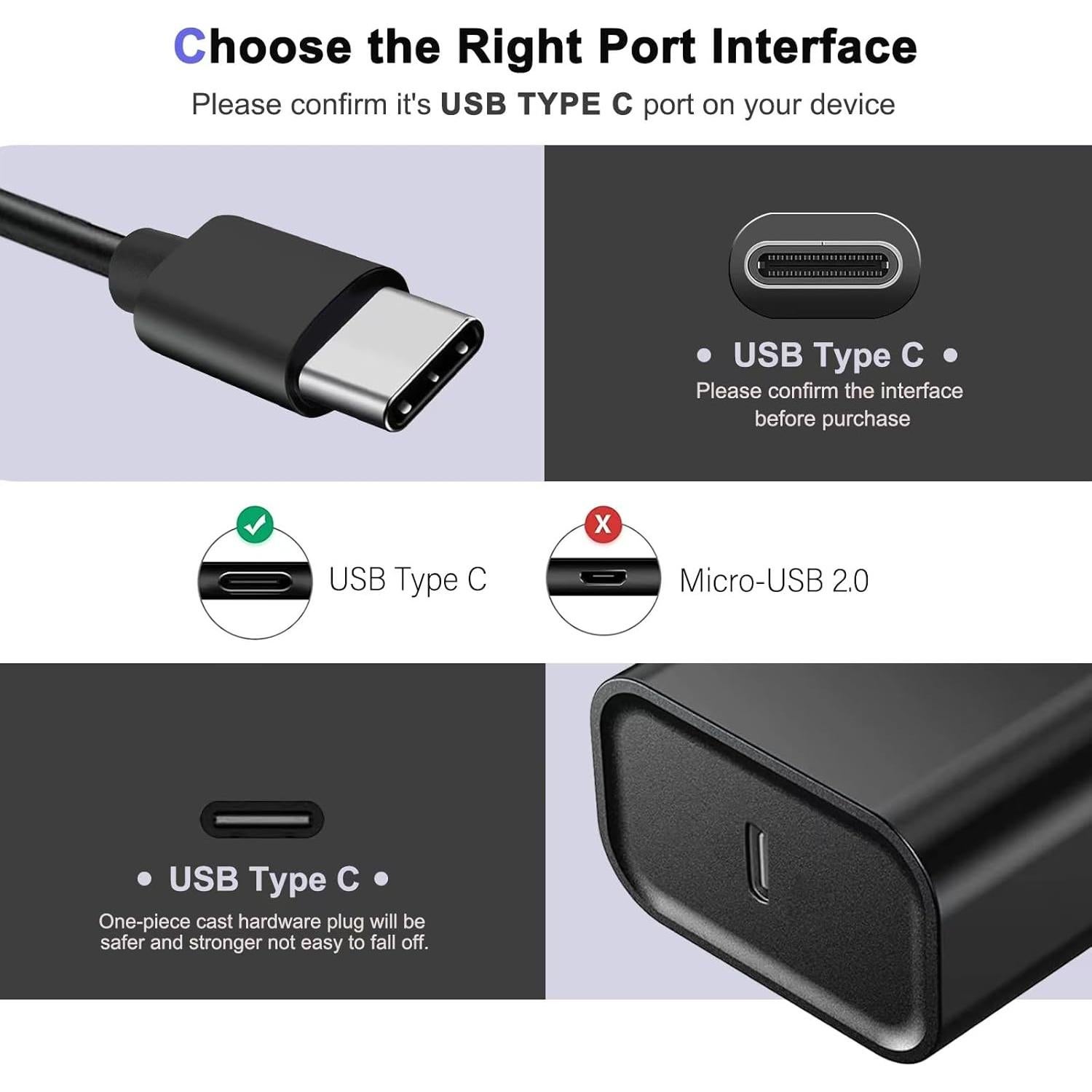 Adaptador Cargador USB Tipo C 20W para Auriculares Beats