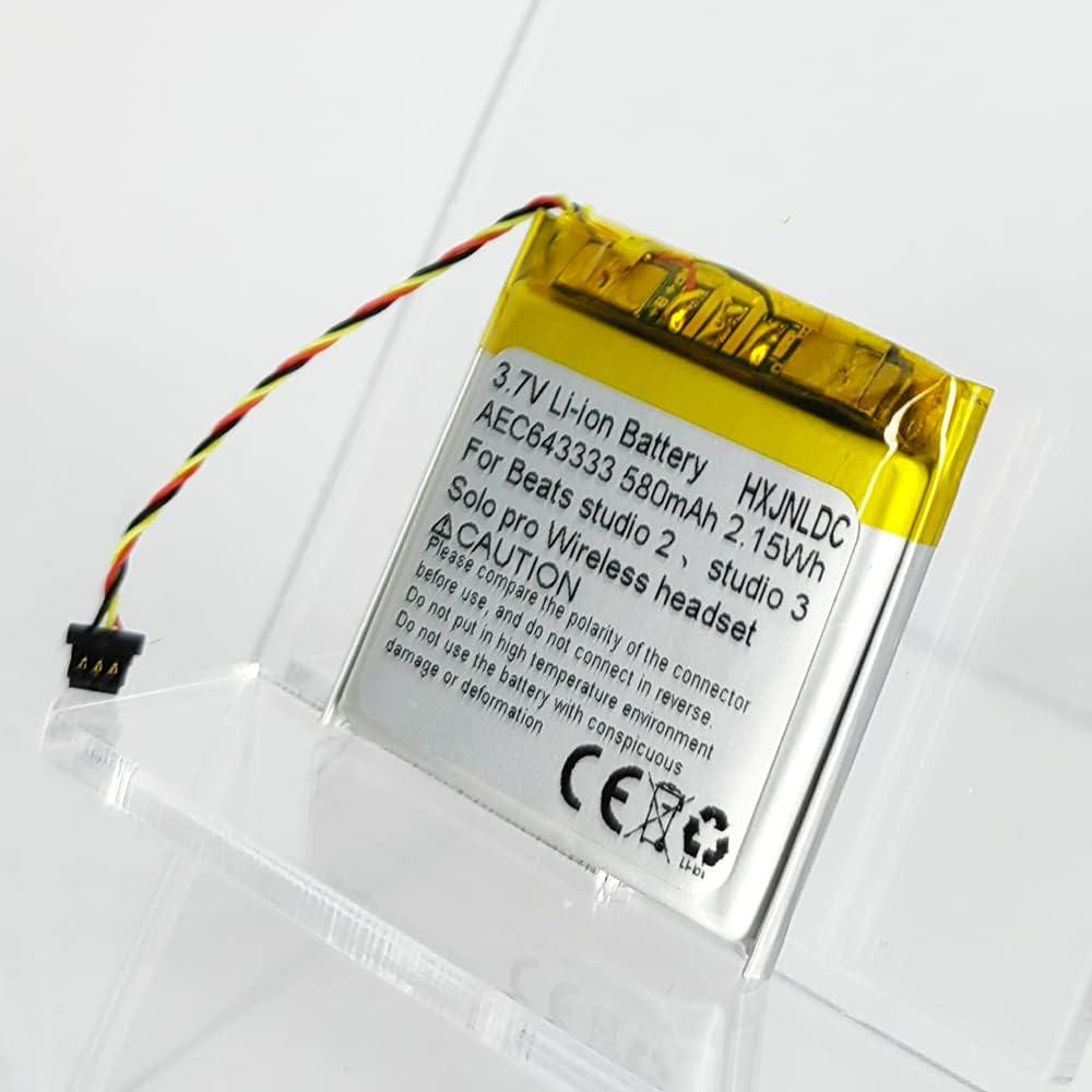 Batería recargable de litio AEC643333 3.7V 580mAh para Beats