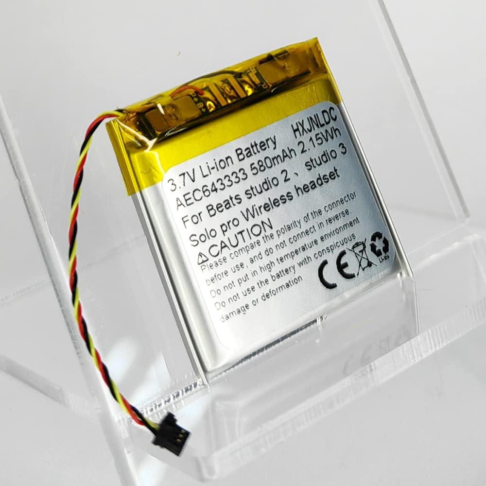 Batería recargable de litio AEC643333 3.7V 580mAh para Beats