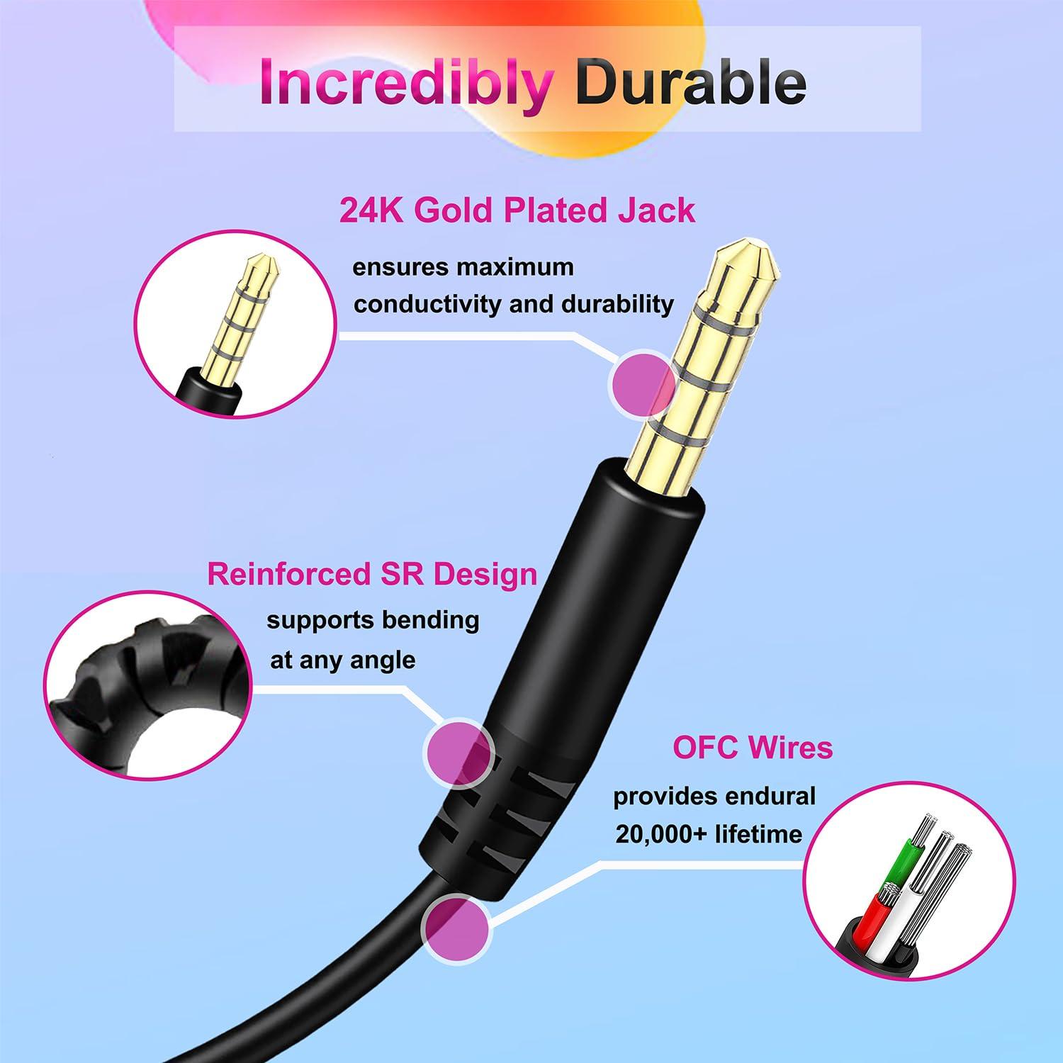 Cable de audio 3.5mm Callez para auriculares Beats y Sony