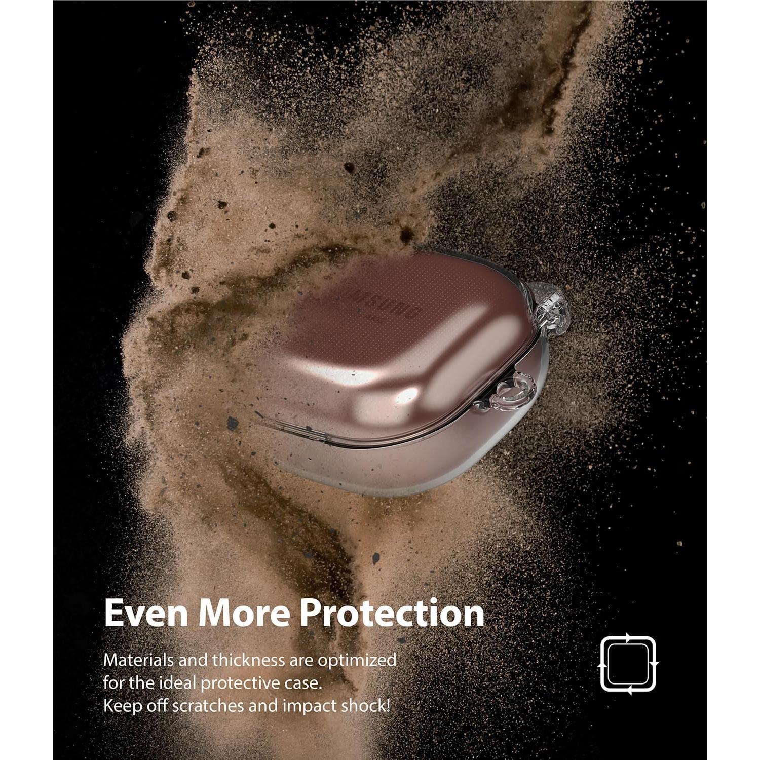 Funda Ringke Hinge Transparente para Galaxy Buds 2 Pro y más