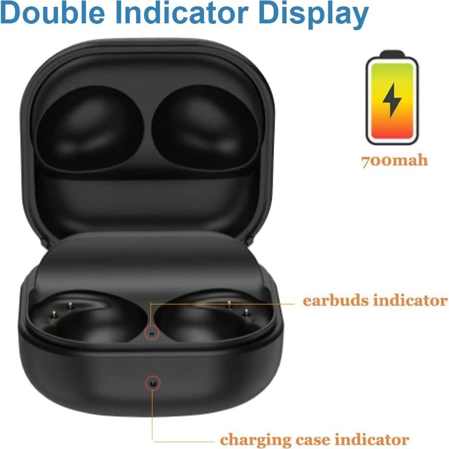 Estuche de Carga para Galaxy Buds 2 Pro Threeeggs 700mAh Negro