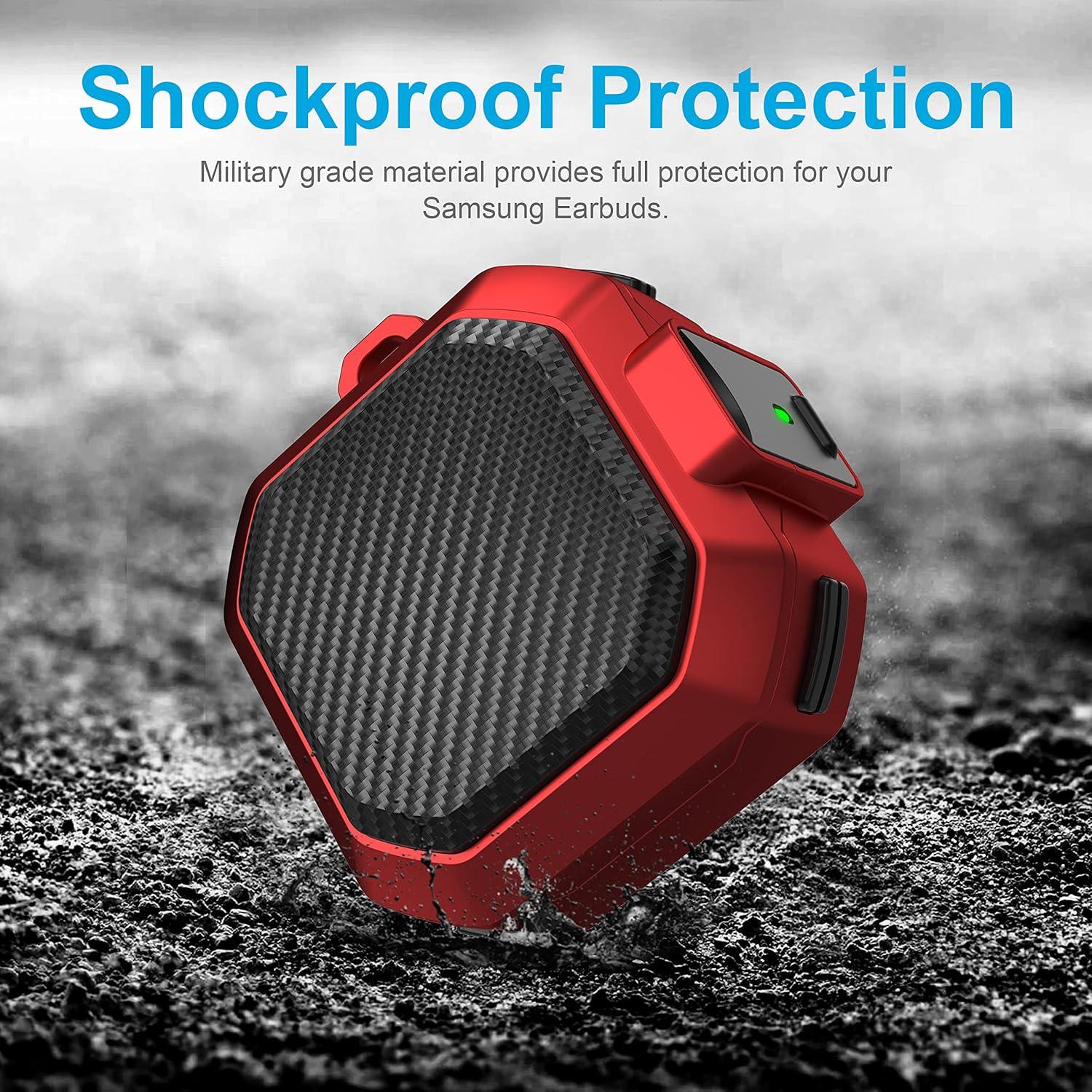 Funda Protectora Valkit para Galaxy Buds FE 2023 - Rojo