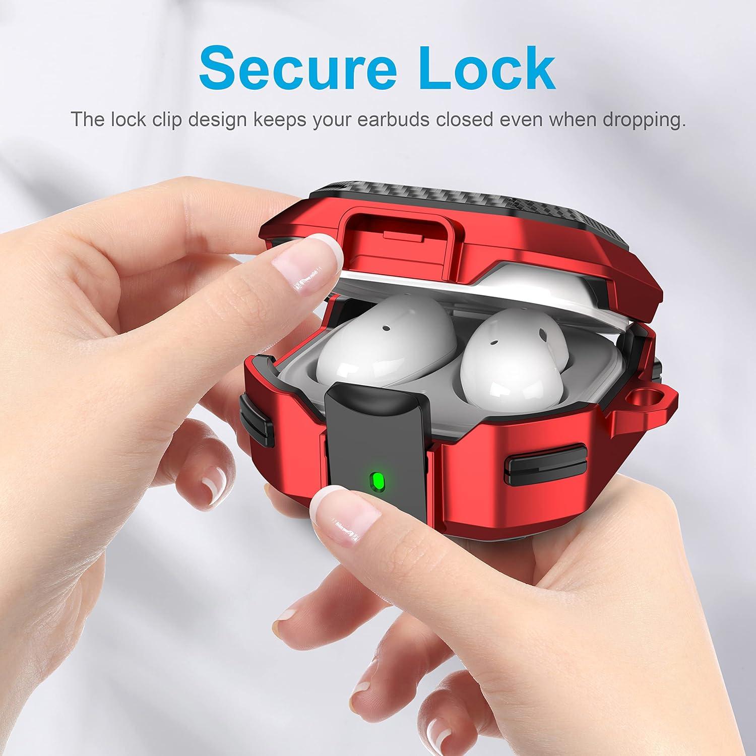 Funda Protectora Valkit para Galaxy Buds FE 2023 - Rojo