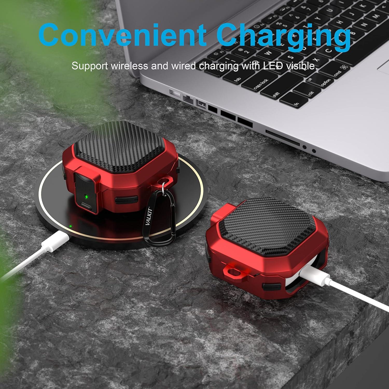 Funda Protectora Valkit para Galaxy Buds FE 2023 - Rojo