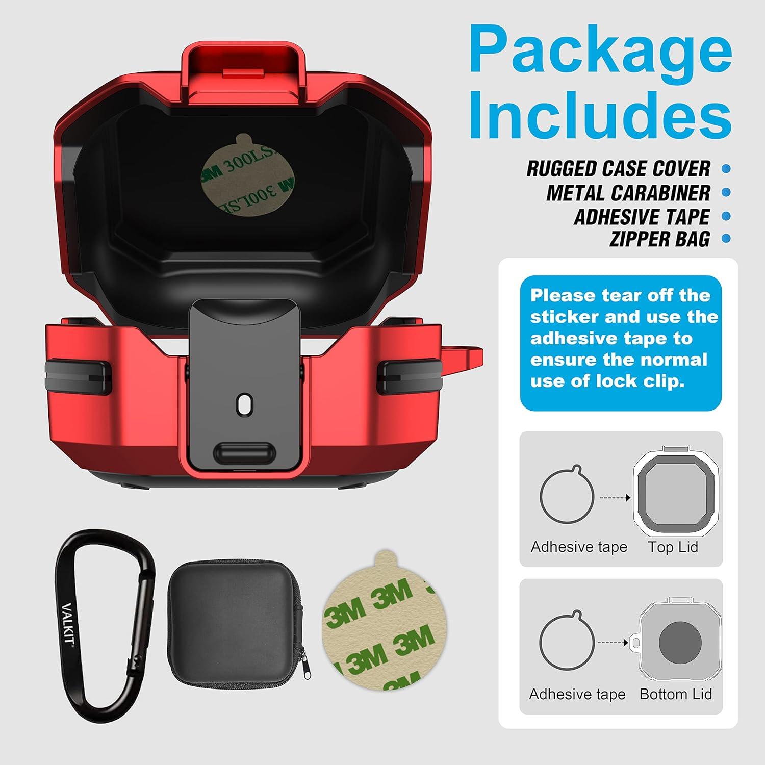 Funda Protectora Valkit para Galaxy Buds FE 2023 - Rojo