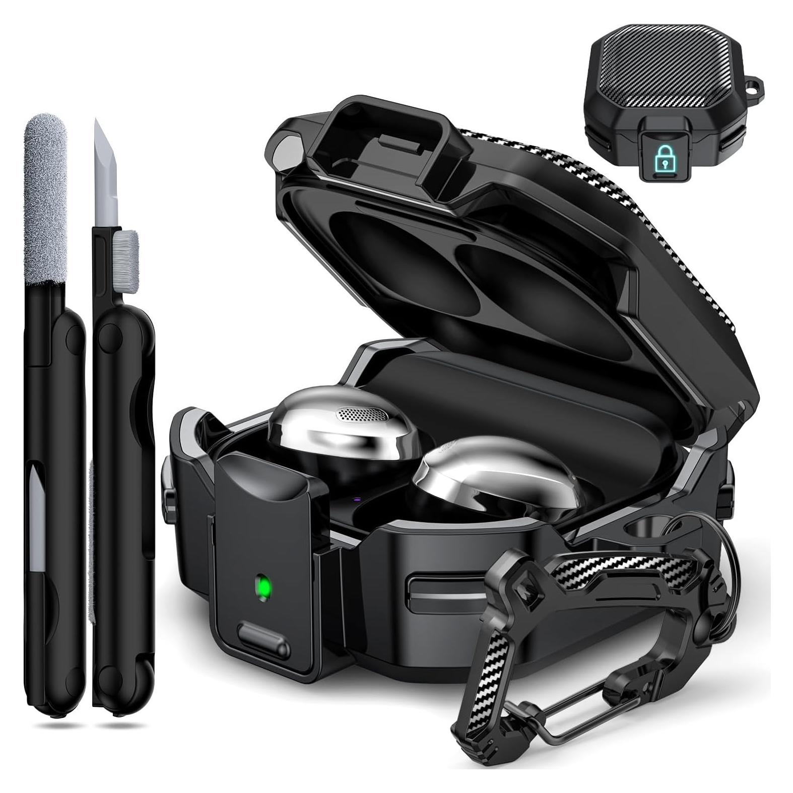 Funda de Carbono RFUNGUANGO para Galaxy Buds 2 Pro/Live/FE