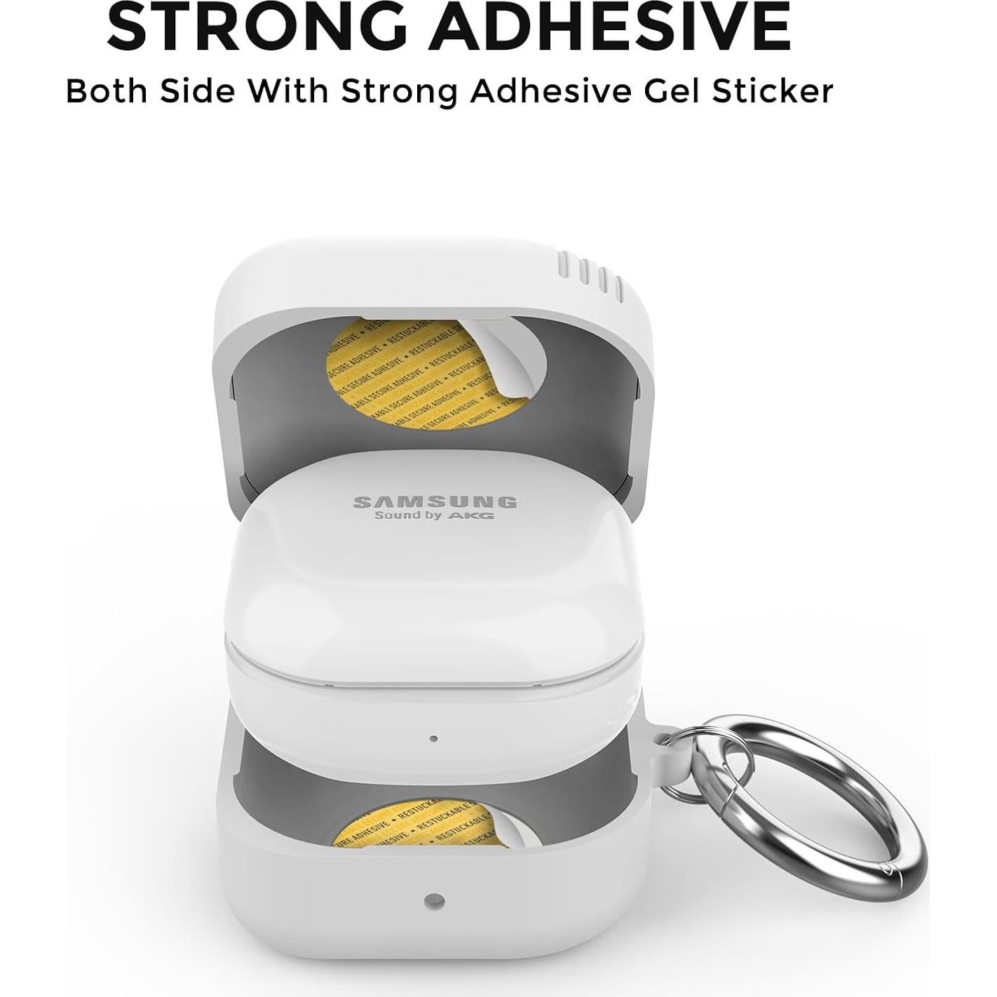 Funda de Silicona Retro TRONWIN para Galaxy Buds 2 Pro - Gris Claro