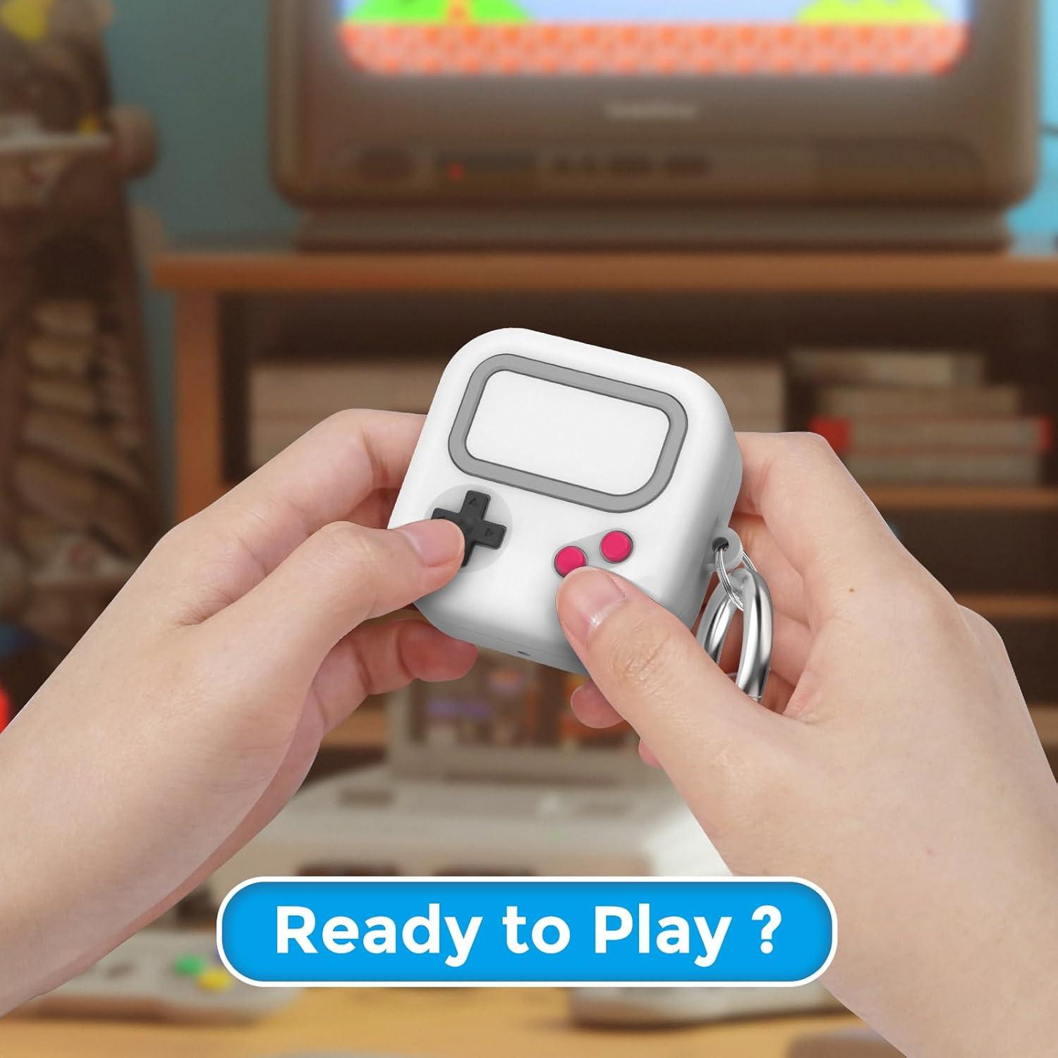 Funda de Silicona Retro TRONWIN para Galaxy Buds 2 Pro - Gris Claro