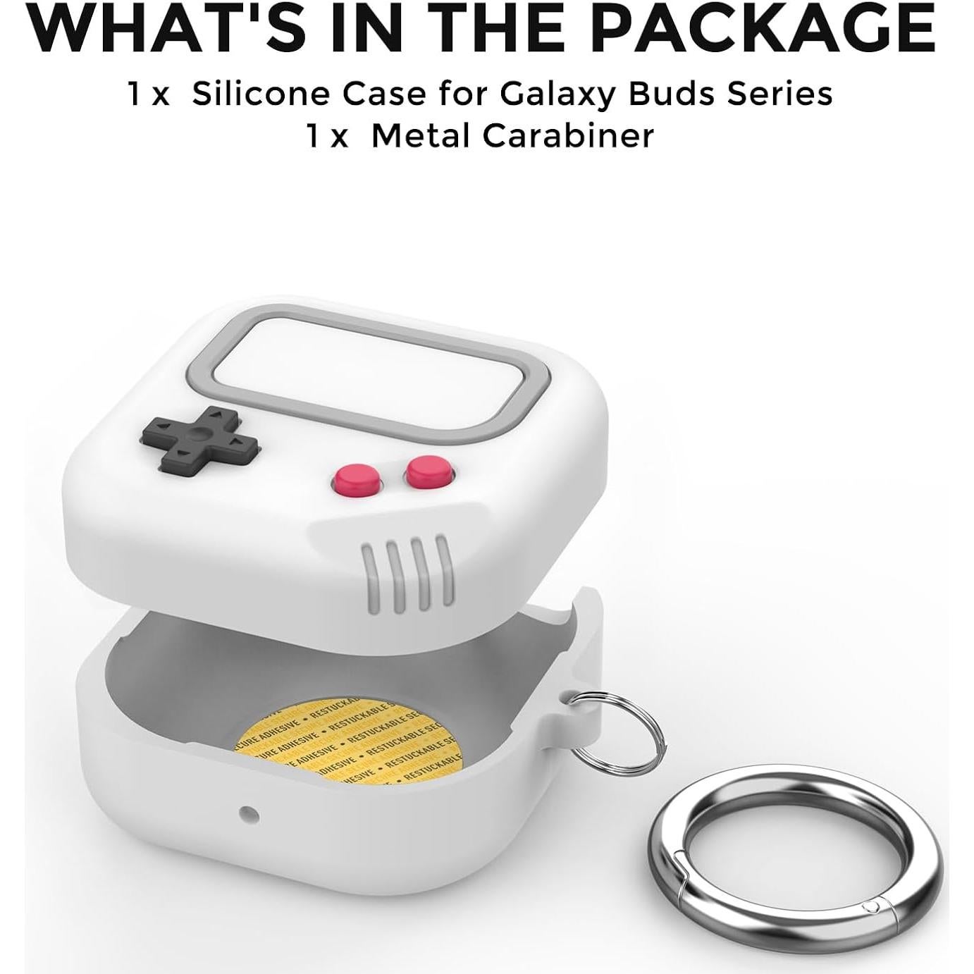 Funda de Silicona Retro TRONWIN para Galaxy Buds 2 Pro - Gris Claro