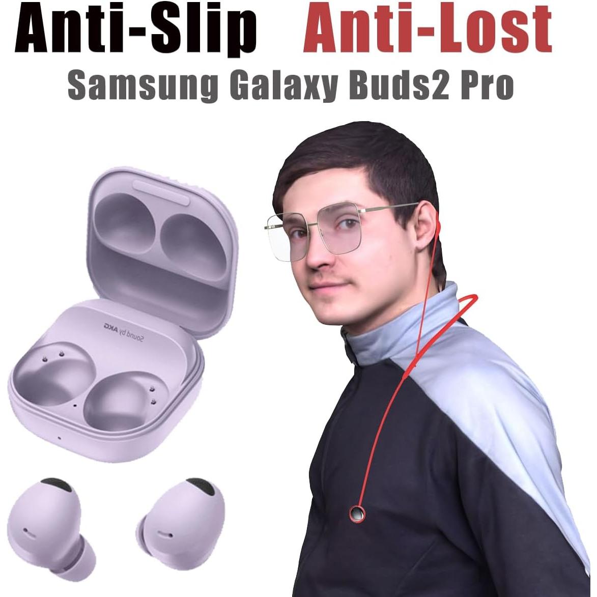 Cubierta de Auriculares Luckvan para Galaxy Buds2 Pro - 2 Pcs